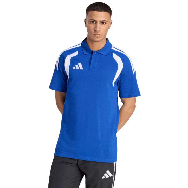 Adidas Tiro 26 League kék férfi galléros póló KF3398