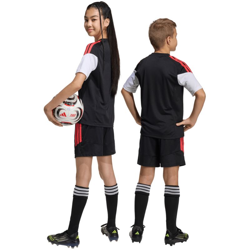 adidas Tiro 26 League kids' shorts black and piros gyerek rövidnadrág KA8814