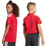 Adidas Tiro 26 League póló T-shirt for kids piros gyerek galléros póló KF3408