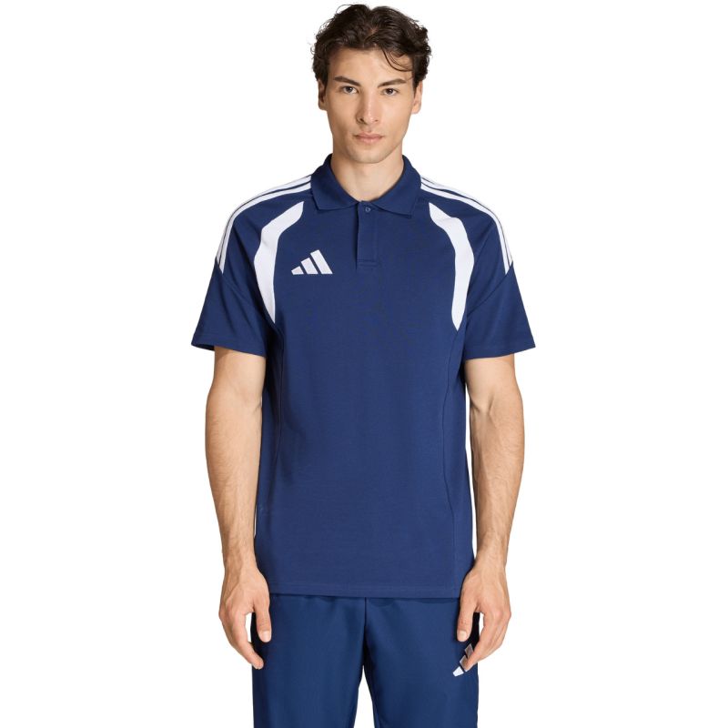 Adidas Tiro 26 League Shirt, Navy, sötétkék férfi galléros póló KF3401