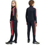 adidas Tiro 26 League Slim kids' black and red gyerek nadrág JY7115