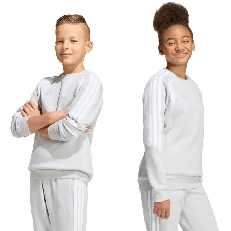 adidas Tiro 26 League Sweat Crew gray kids' sweatshirt gyerek pulóver KF5823