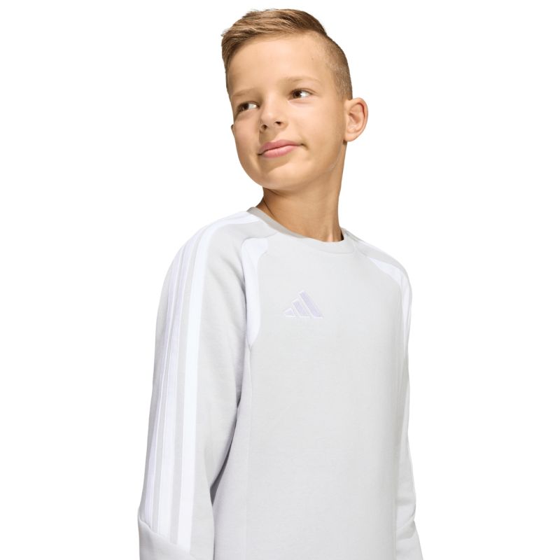 adidas Tiro 26 League Sweat Crew gray kids' sweatshirt gyerek pulóver KF5823
