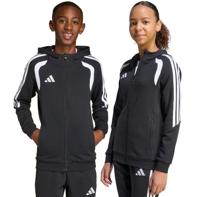 Adidas Tiro 26 League Sweat Full Zip Hoodie for Kids fekete gyerek pulóver KF3324