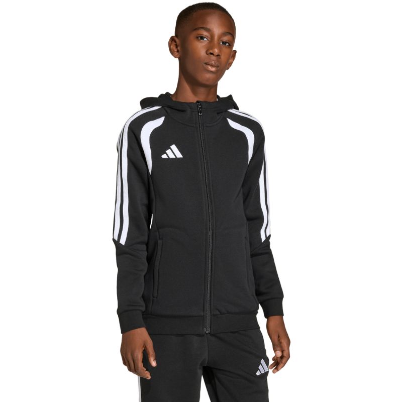 Adidas Tiro 26 League Sweat Full Zip Hoodie for Kids fekete gyerek pulóver KF3324