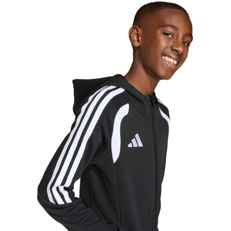 Adidas Tiro 26 League Sweat Full Zip Hoodie for Kids fekete gyerek pulóver KF3324