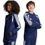 Adidas Tiro 26 League Sweat Full Zip Hoodie for Kids Navy kék gyerek pulóver KF3322
