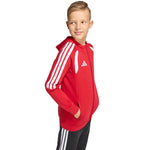 Adidas Tiro 26 League Sweat Full Zip Hoodie for Kids piros gyerek pulóver KF9101