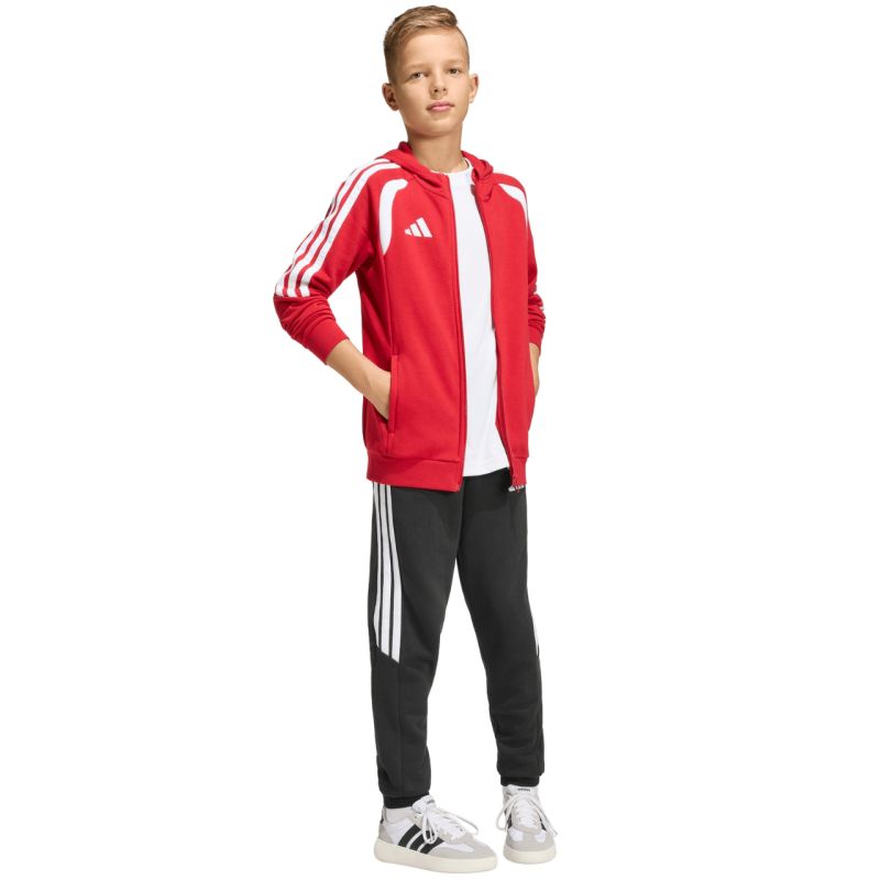 Adidas Tiro 26 League Sweat Full Zip Hoodie for Kids piros gyerek pulóver KF9101