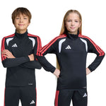 adidas Tiro 26 League Training Top for kids, black, white, and red, gyerek pulóver JY7159