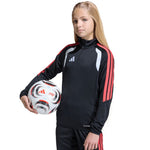 adidas Tiro 26 League Training Top for kids, black, white, and red, gyerek pulóver JY7159