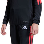 adidas Tiro 26 League Training Top for kids, black, white, and red, gyerek pulóver JY7159