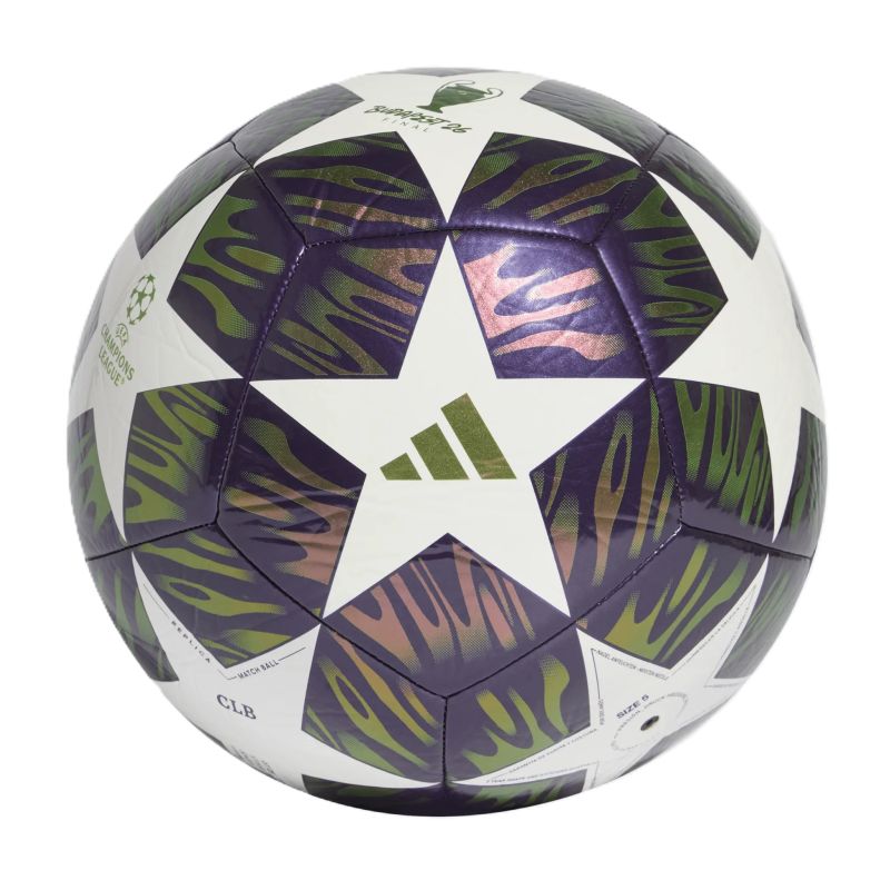 Adidas UCL 25/26 Final Club Football Purple, Green, and White labda KT0658