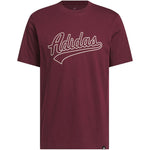 Adidas Varsity Tailsweep Graphic T-Shirt in férfi póló, bordó