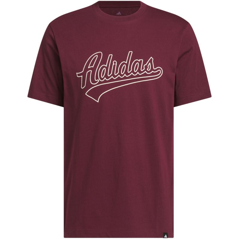 Adidas Varsity Tailsweep Graphic T-Shirt in férfi póló, bordó