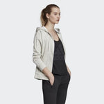 adidas W Mh Hth Fz Hd W Pulóver szürke női zip pulóver