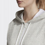 adidas W Mh Hth Fz Hd W Pulóver szürke női zip pulóver