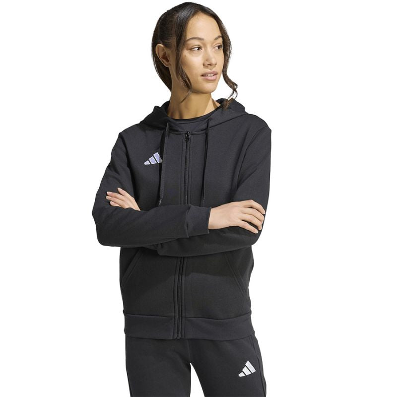 Adidas Women's Entrada 26 Full Zip Hoodie fekete női pulóver KF5939
