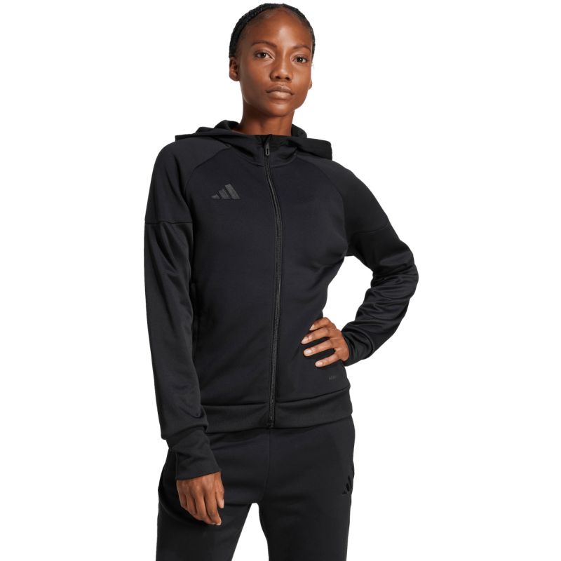 adidas Women's Tiro 25 Hoodie Full-Zip fekete női pulóver JD9079