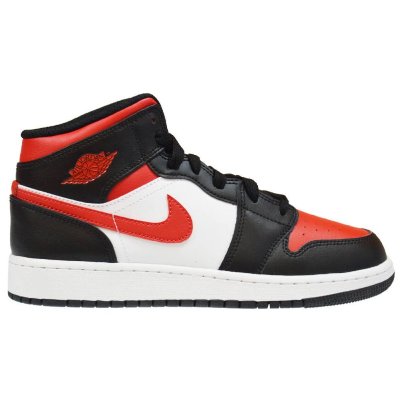 AIR Jordan 1 Mid GS Fire Red Basketball - piros cipő gyerek