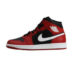 AIR Jordan 1 Mid Men's Basketball Shoe Black/Gym Red/White - piros férfi utcai cipő