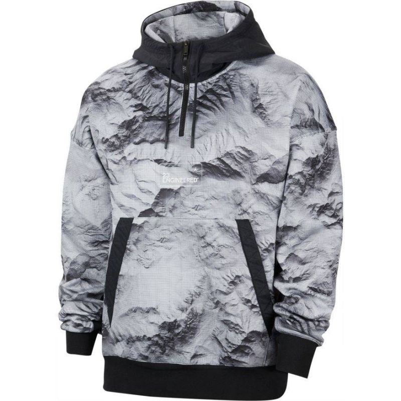 AIR Jordan 23 Engineered Printed Hoodie Gray - szürke férfi pulóver
