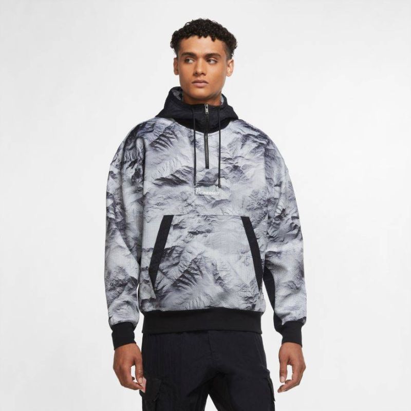 AIR Jordan 23 Engineered Printed Hoodie Gray - szürke férfi pulóver