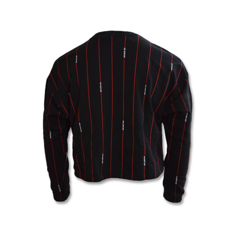 AIR Jordan Essential Fleece Top Wmns Black/Varsity Red sweatshirt - piros női pulóver