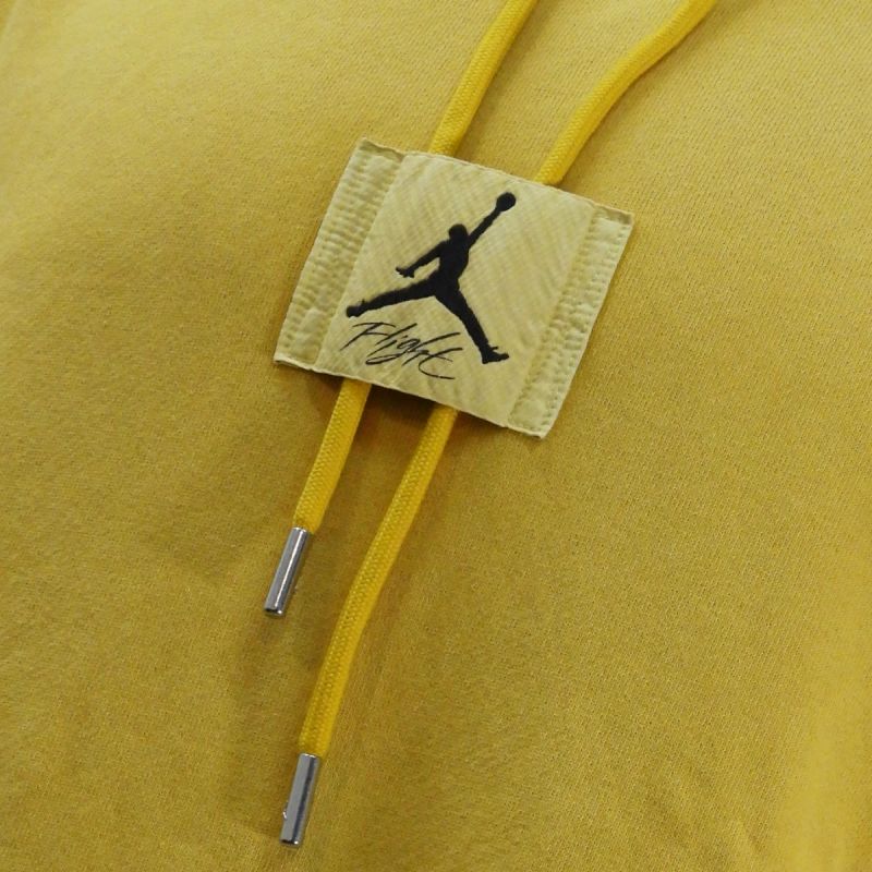 AIR Jordan Essentials Statement Fleece Washed Pullover Hoodie Yellow Ocher - sárga férfi pulóver