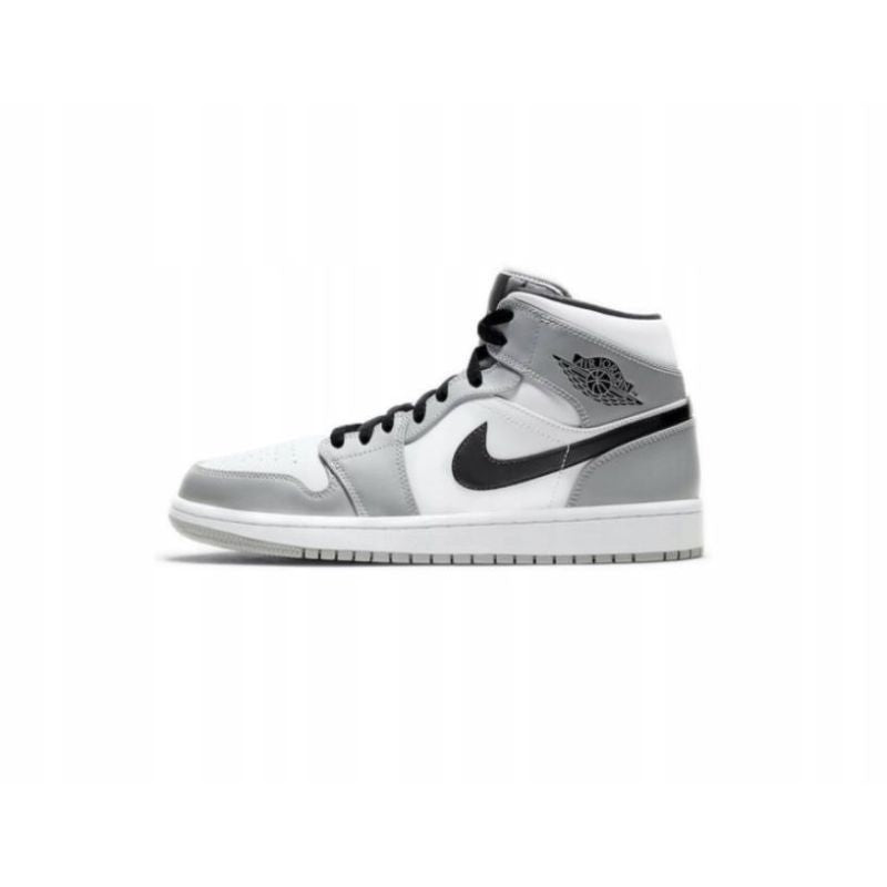 AIR Jordan Men's 1 Mid Light Smoke - szürke férfi cipő