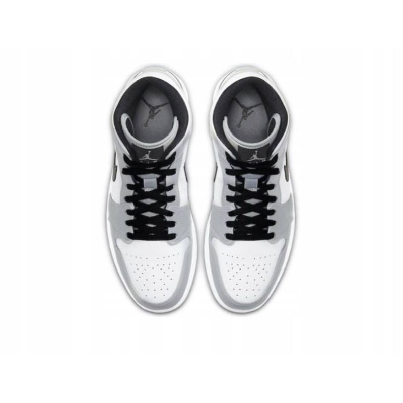 AIR Jordan Men's 1 Mid Light Smoke - szürke férfi cipő