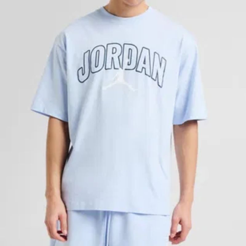 AIR Jordan Men's Brooklyn Arch Logo T-shirt - kék férfi póló