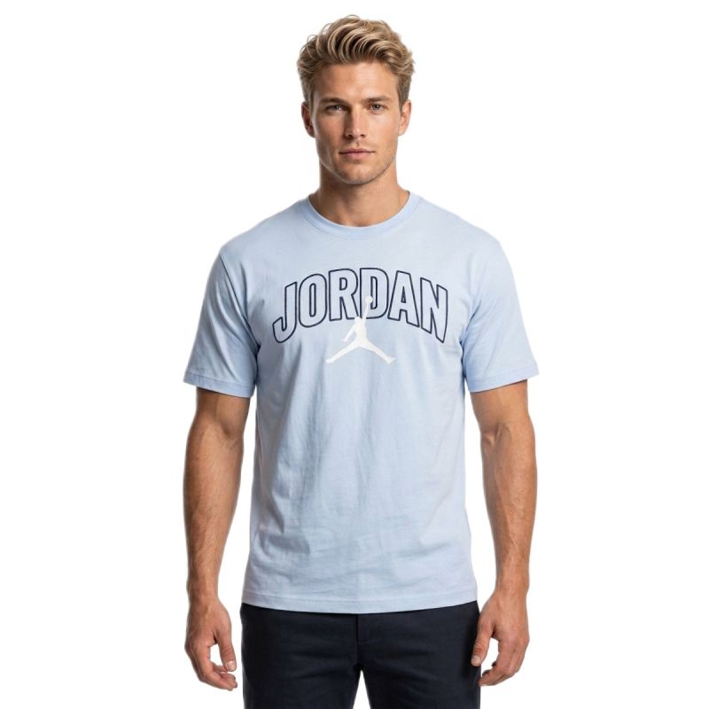 AIR Jordan Men's Brooklyn Arch Logo T-shirt - kék férfi póló