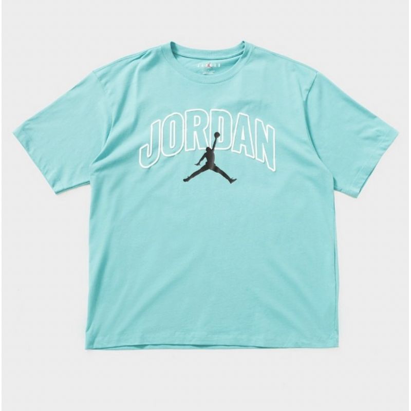 AIR Jordan Men's Brooklyn Arch Logo T-shirt Washed Teal - férfi póló