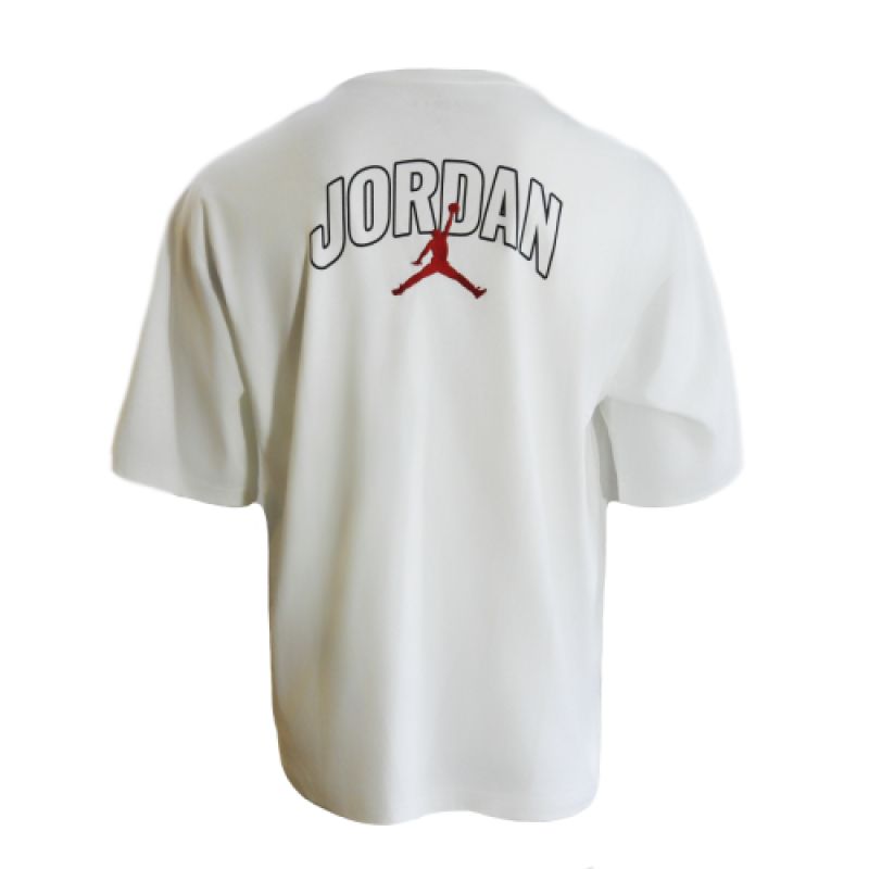 AIR Jordan Men's Brooklyn Arch Logo T-shirt White - fehér férfi póló