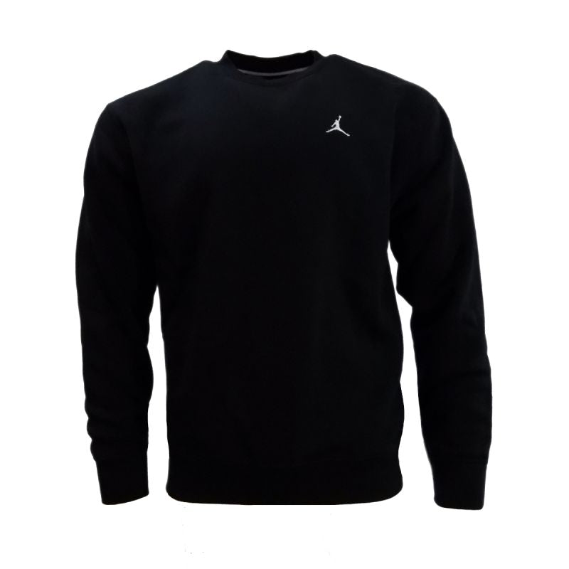 AIR Jordan Men's Brooklyn Fleece Crew-Neck Sweatshirt Black - fekete férfi pulóver