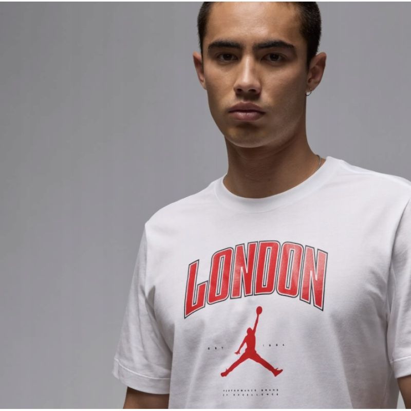 AIR Jordan Men's London City Jumpman T-shirt White - fehér férfi póló