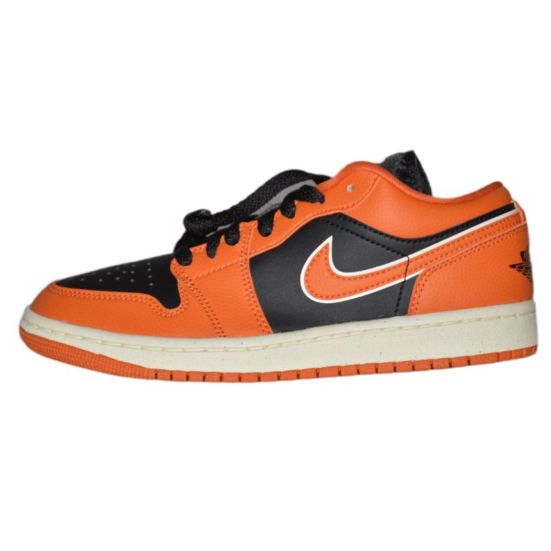 AIR Jordan Women's 1 Low Se Sport Spice/Black-Coconut Milk - fekete női utcai cipő