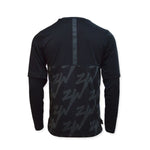 AIR Jordan Zion Longsleeve Shooting Shirt Black/Dk Smoke Grey/Dk Smoke Gray - fekete póló