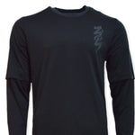AIR Jordan Zion Longsleeve Shooting Shirt Black/Dk Smoke Grey/Dk Smoke Gray - fekete póló
