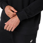 Asics Fleece Relaxed Crew-Neck Top fekete pulóver 2031F335001
