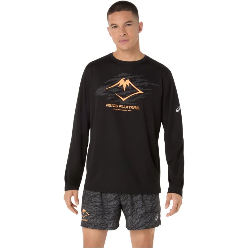 Asics Fujitrail Logo LS Top - Férfi Hosszú Ujjú Futófelső 2011D391-001