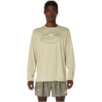 Asics Fujitrail Logo LS Top - Zöld Férfi Hosszúujjú Sportfelső 2011D391-300