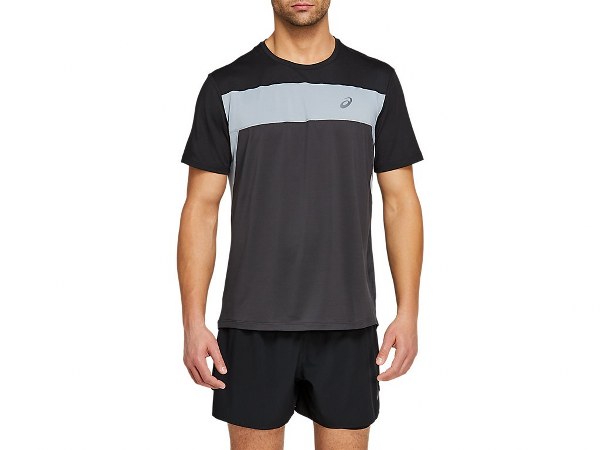 Asics Race SS Top fekete férfi póló