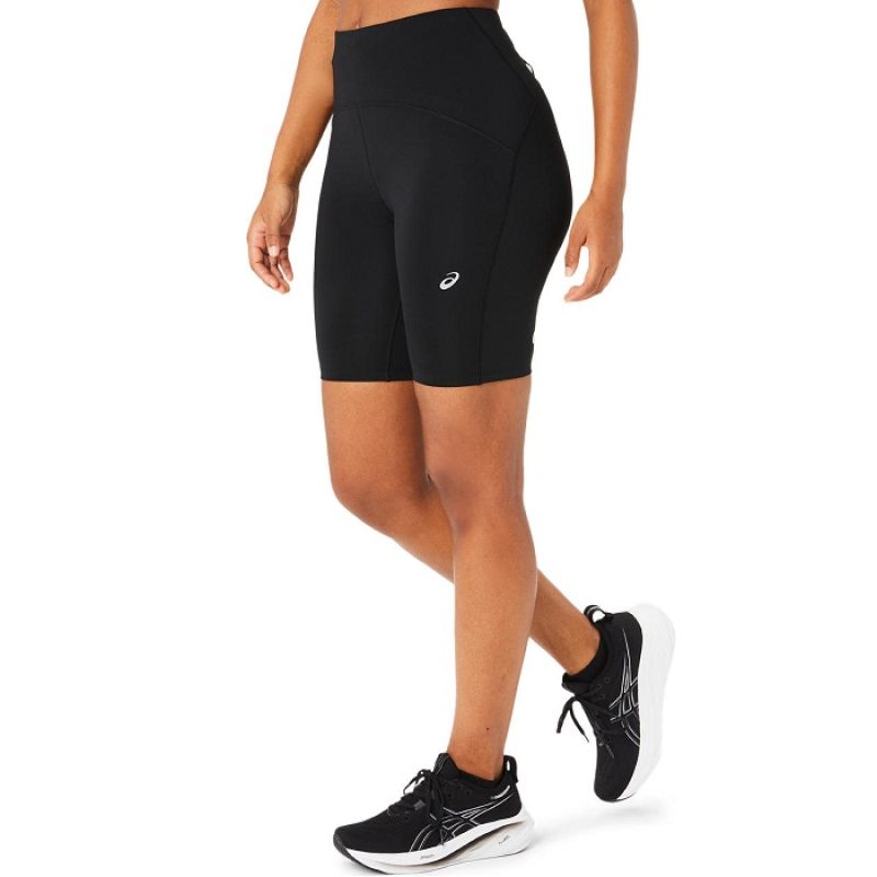 Asics Road High Waist 8in Sprinter for Women fekete rövidnadrág 2012C967001