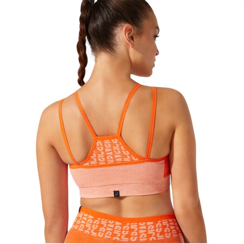 Asics Sports Asics Cropped Logo Seamless W Ruházat női Sportmelltartó 2032B791-800