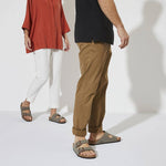 Birkenstock Arizona Birko-Flor Nubuck Stone regular women's/men's flip-flops wide gray (0151211) Papucs - Sportmania.hu