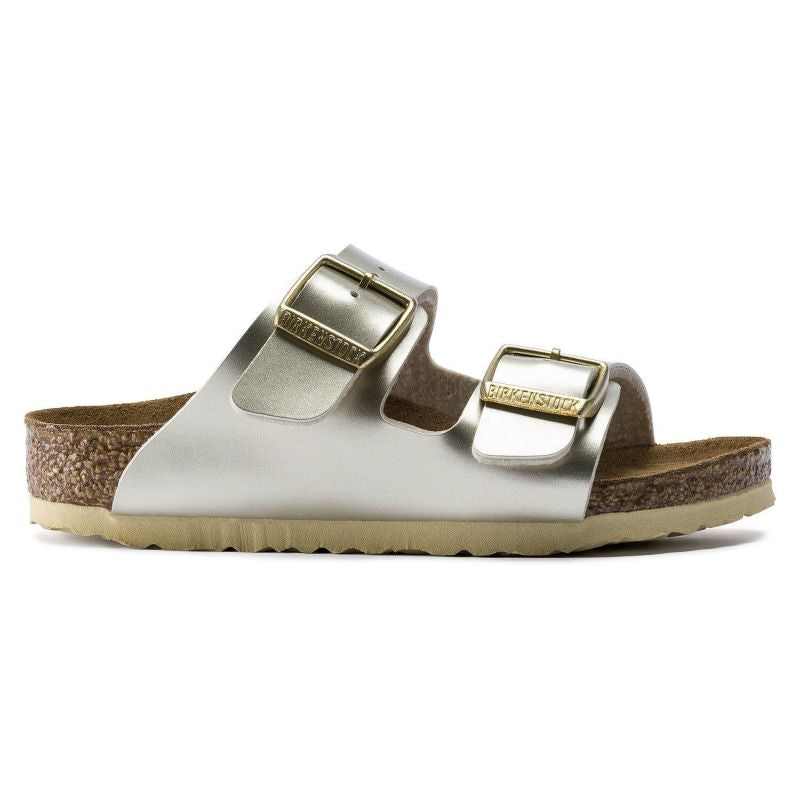 Birkenstock Arizona Kids Birko-Flor Electric Metallic Gold Narrow Girls' Flip-Flops (1014841) cipő - Sportmania.hu