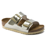 Birkenstock Arizona Kids Birko-Flor Electric Metallic Gold Narrow Girls' Flip-Flops (1014841) cipő - Sportmania.hu