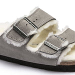 Birkenstock Arizona Shearling Stone Coin Women's/Men's Insulated Flip-Flops Suede with Lambswool Regular Wide (1017402) cipő - Sportmania.hu